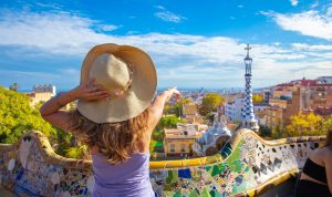 Tourist in Barcelona