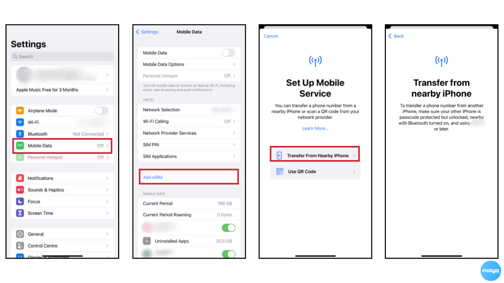 Activate eSIM Using Quick Transfer